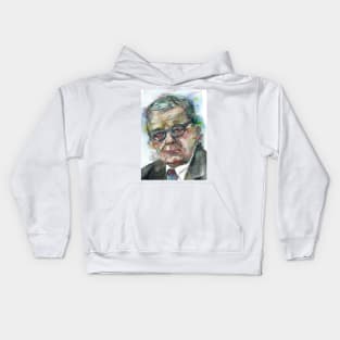 DMITRI SHOSTAKOVICH - watercolor portrait.2 Kids Hoodie